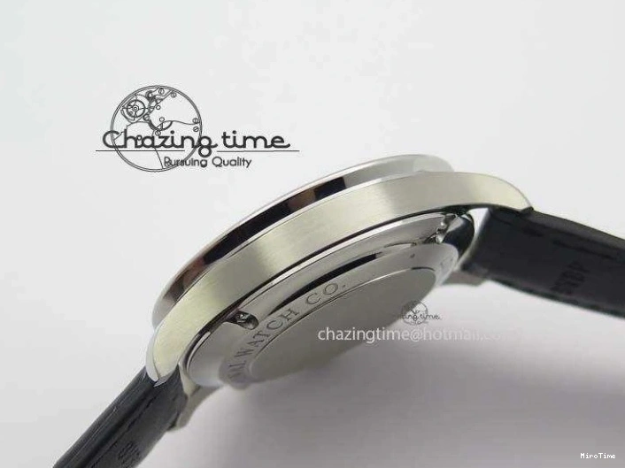 MIROTIME 0217 Modern Portuguese IW371404 ZF V3 1:1 Best Edition SS Black Dial On Black Leather Strap A 7267